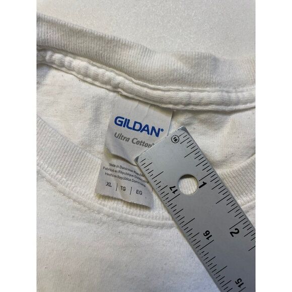 Tank Graphic T-shirt Women XL White Short Sleeve Music - Picture 4 of 5